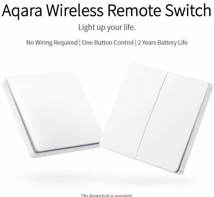 Aqara Wireless Remote Switch (Double Rocker)