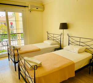 Photo of the second bedroom in the villa.