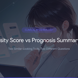 Propensity Score vs Prognosis Summary Score: Two Similar-Looking Tools That Answer Different Questions
