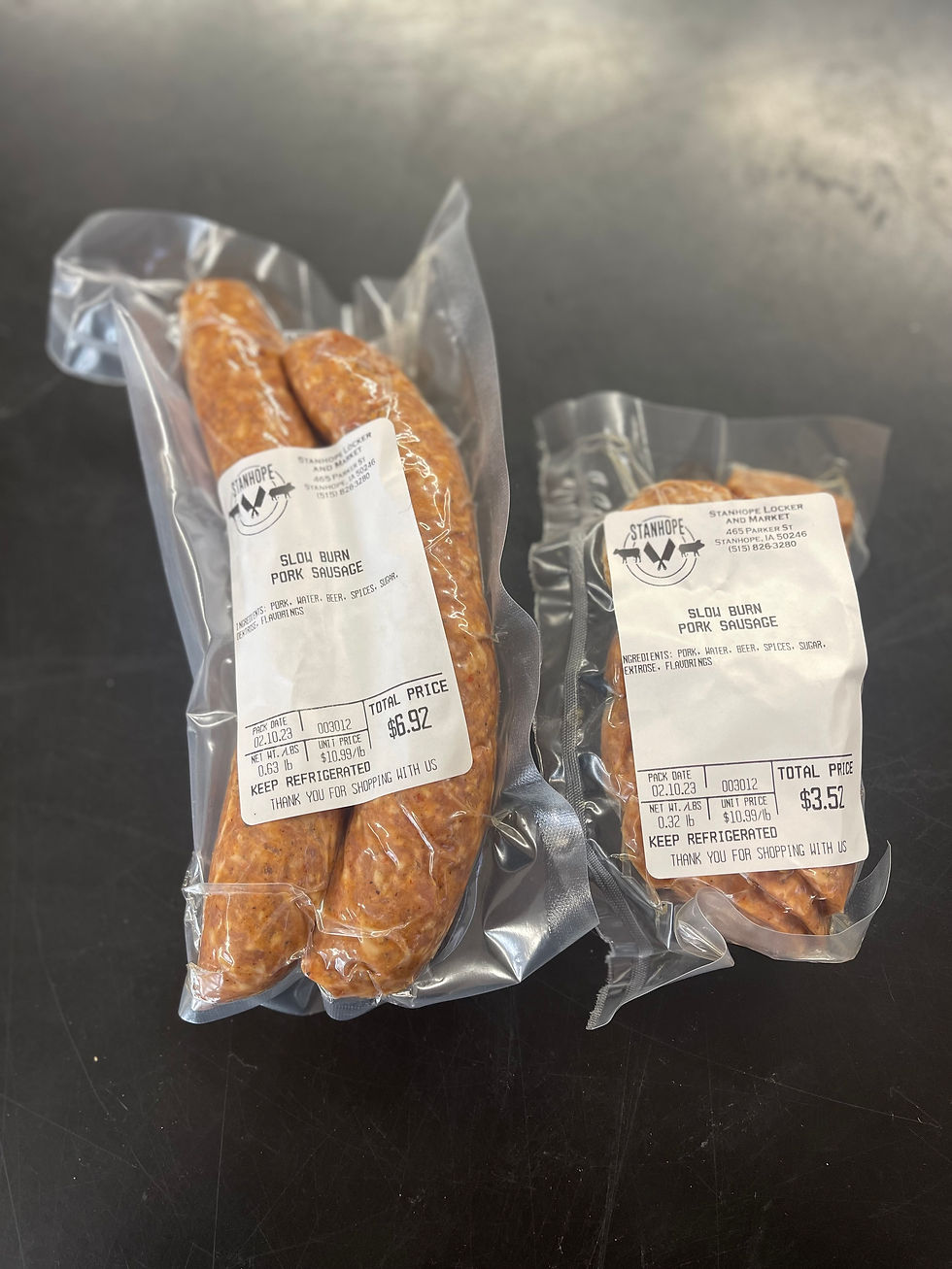 Slow Burn Smoked Sausage Stanhope Locker