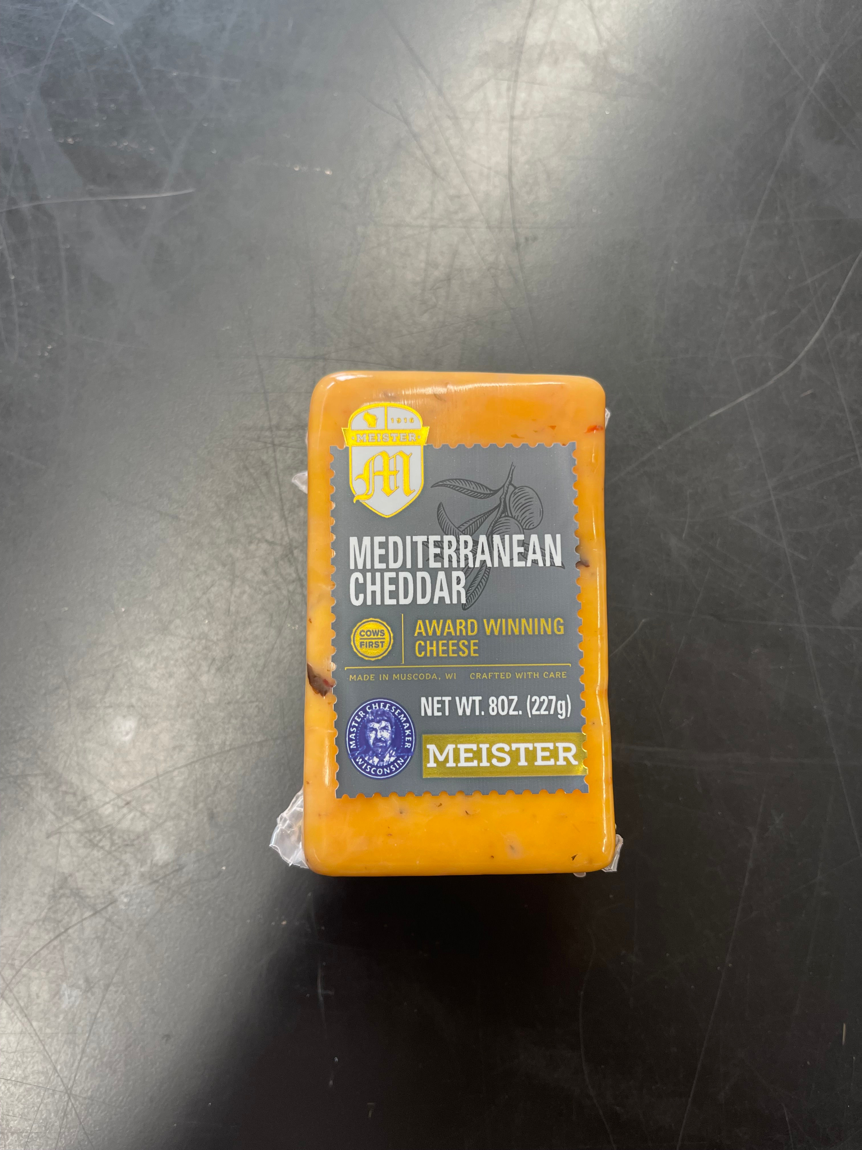 Mediterranean Cheddar Cheese Block