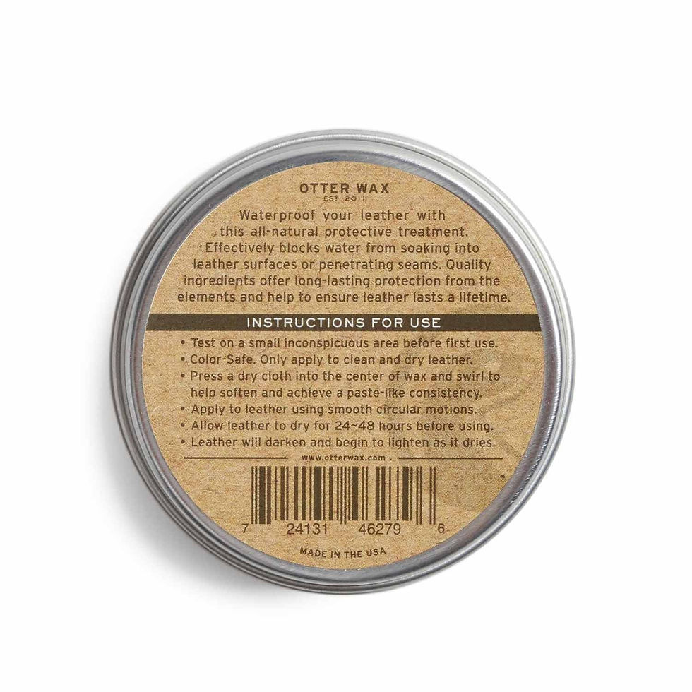 Thumbnail: OTTER WAX Boot Wax Leather Protectant 2oz