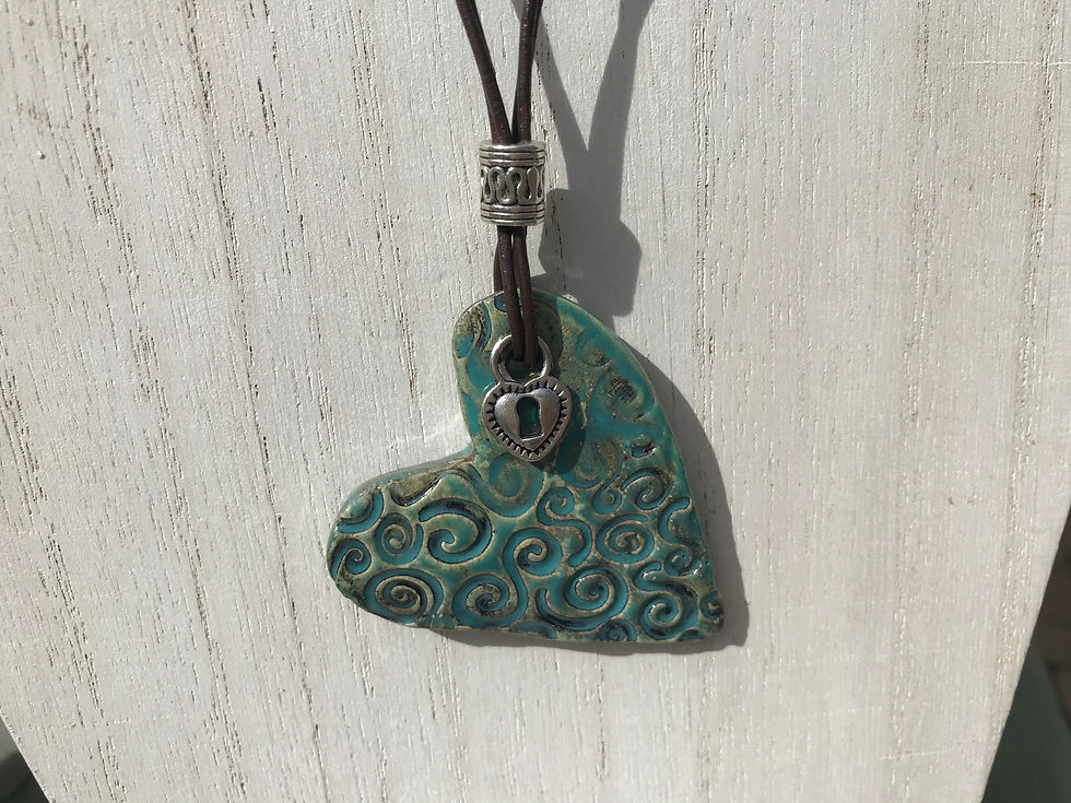 Thumbnail: Aqua Scrolled Heart