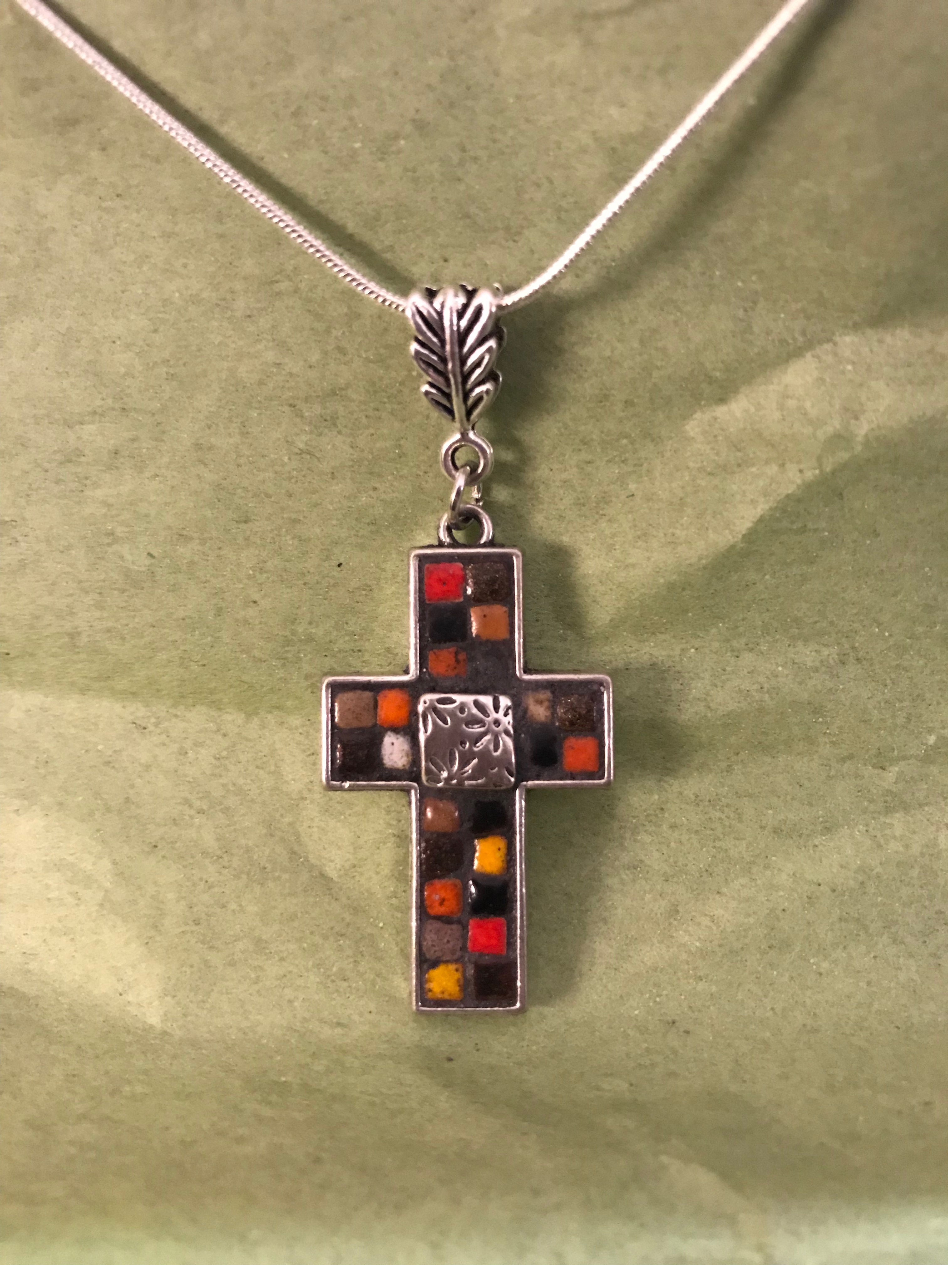 Warm Cross with Silver Center