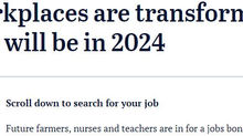 Job growth predicted for farmers, nurses and teachers...