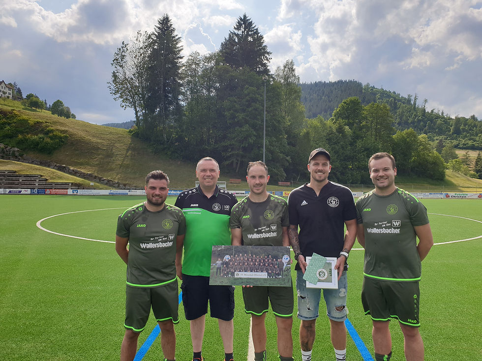 v.l.: Dominik Texeira, Frank Burkhardt, Michael Schmelzle, Chris Burkhardt, Danny Blötscher