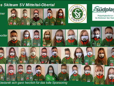 Masken für das Skiteam