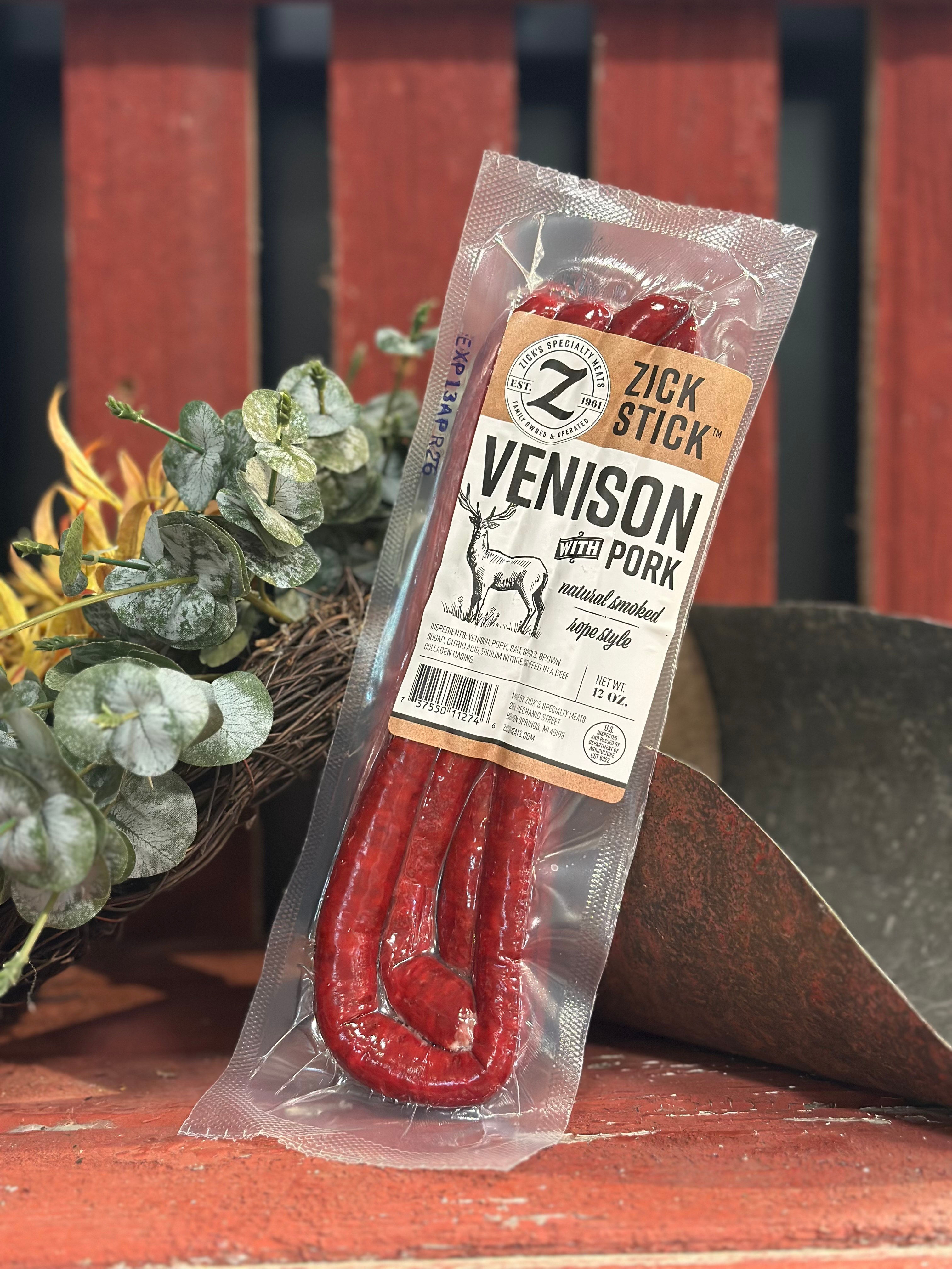 Zick Stick: Venison with Pork