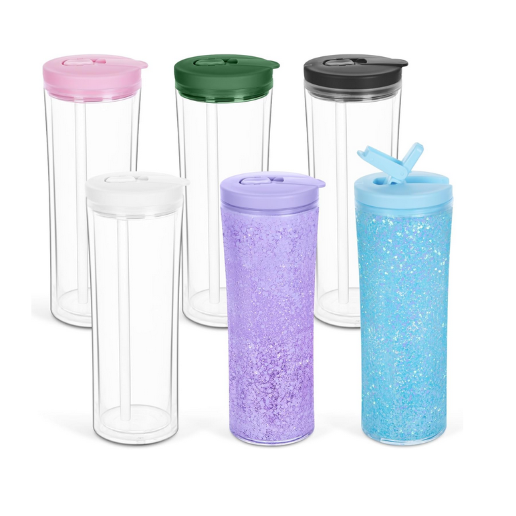 20 oz Snow Globe Water Bottle