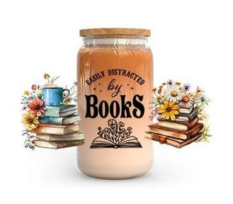 Book lovers Libbey glass can drinkware