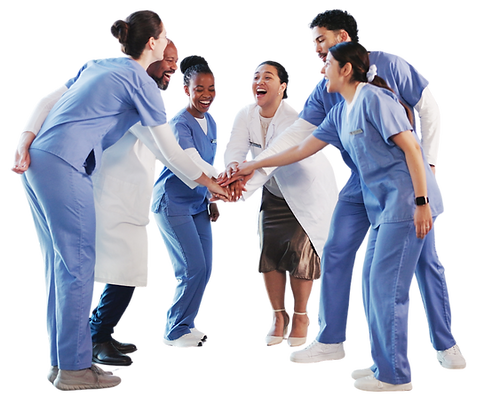 Group of healthcare workers