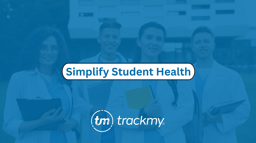 Healthcare Students with TrackMy blue.