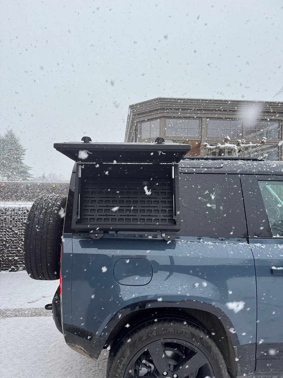Thumbnail: TrailVault for New Defender - side mounted lockable storage solution