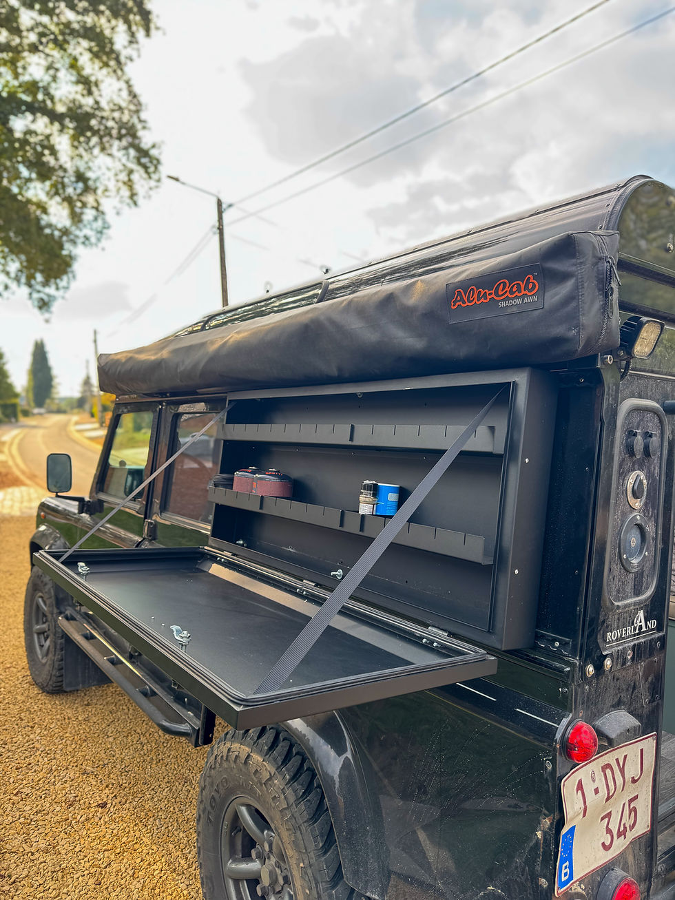 Thumbnail: TrailVault for Defender 110 & 130 - side mounted lockable storage solution