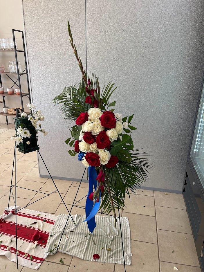 Patriotic Funeral Spray