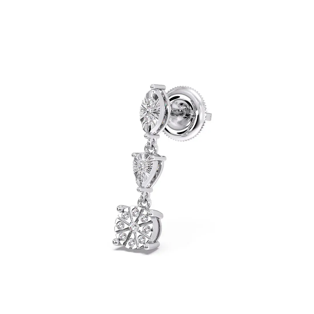 Winter’s Embrace Diamond Earring