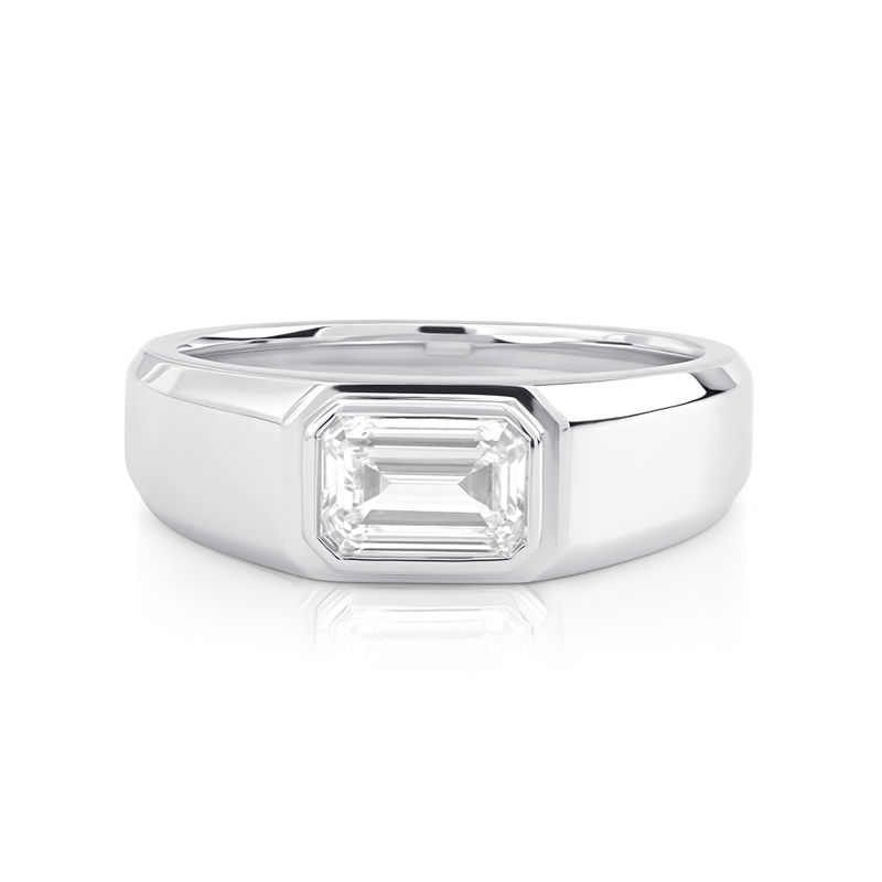 Shining Streak Diamond Ring