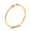 Diamond Bangle 2.15 Carat TW of Lab Grown Diamond in 14kt Yellow Gold