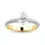 Thumbnail: Elegant Lady Solitaire Diamond Ring