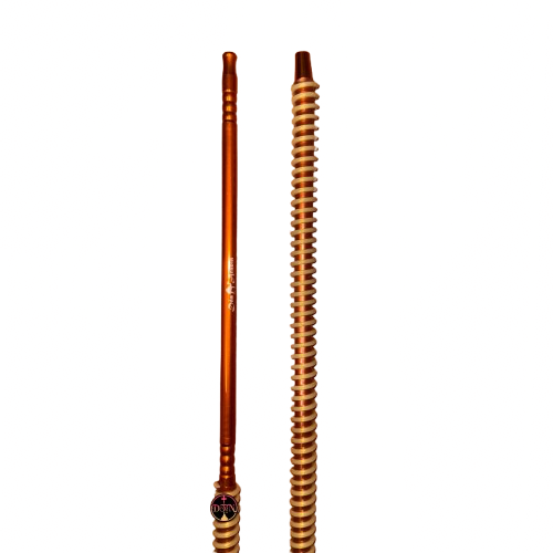 Manguera de silicona premium cobre y dorado con boquilla de aluminio ancha cobre