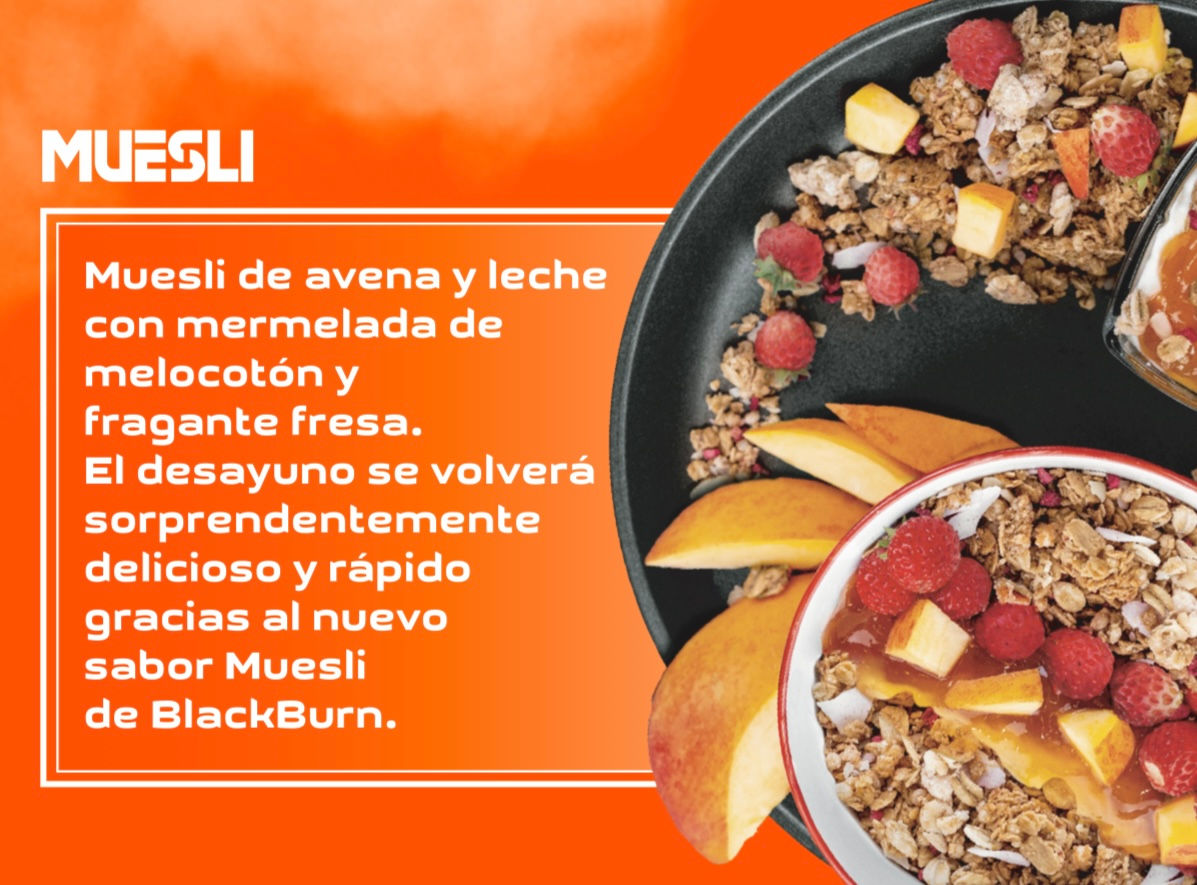 Muesli 100gr BlackBurn sabor para shisha