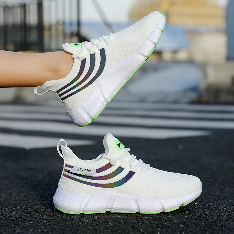 Miniatura: Tênis esportivo casual masculino, respirável e leve, ideal para o verão