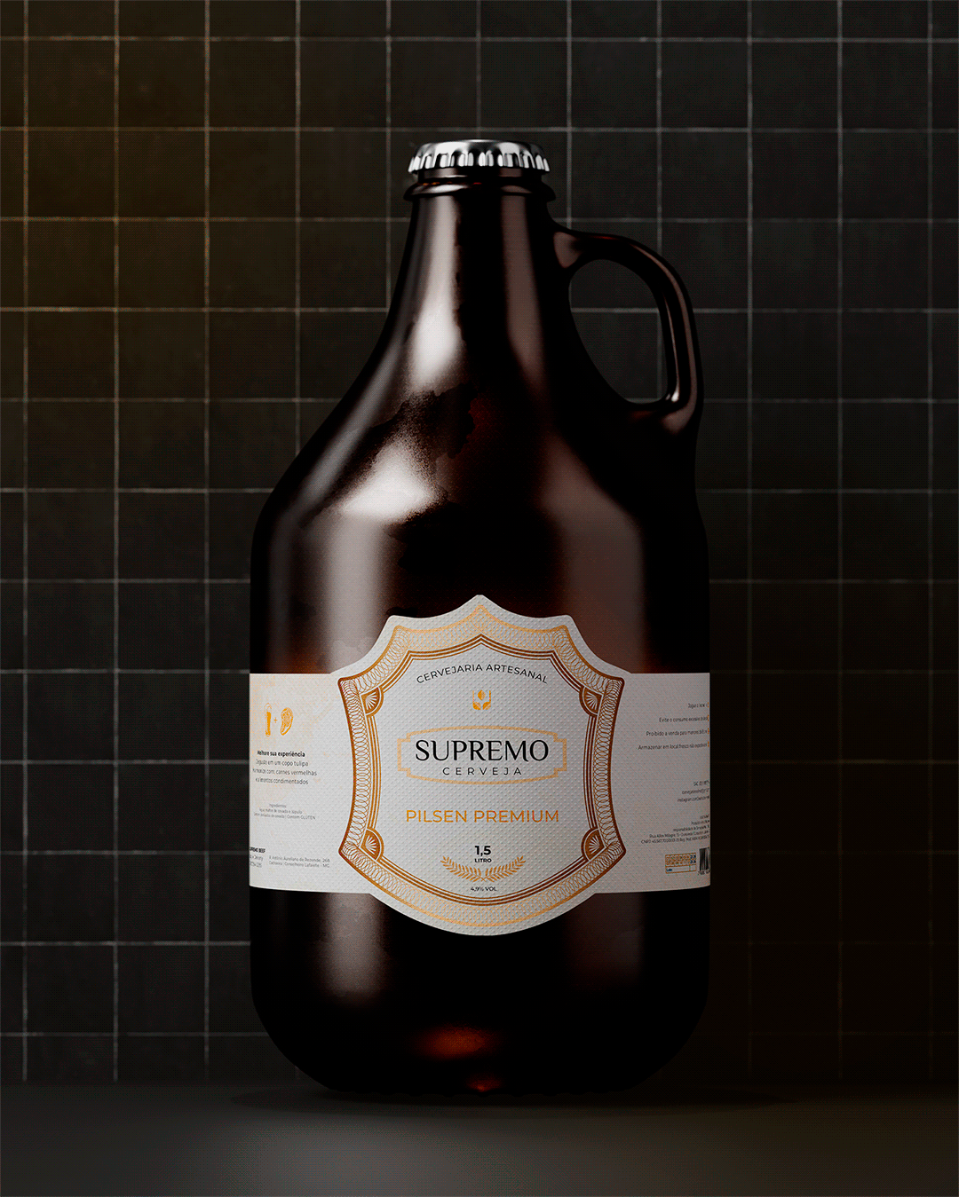 Rótulo Cerveja Supremo