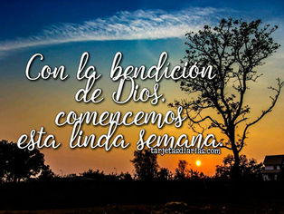 Con la Bendición de Dios!