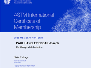 ZenithLogix devient membre de l’ASTM International