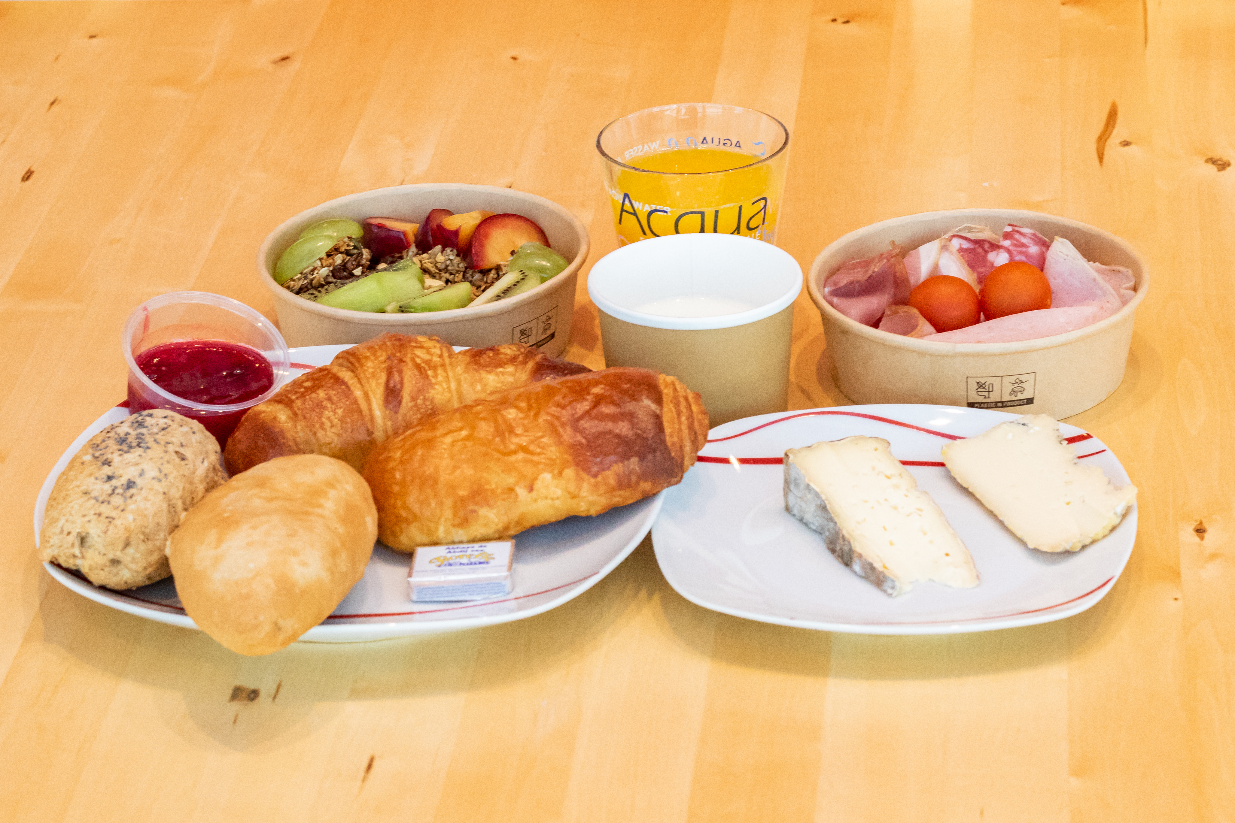 Arranged Food and Objects