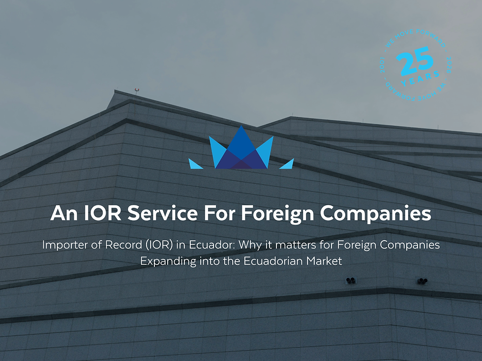 IOR Service in Ecuador