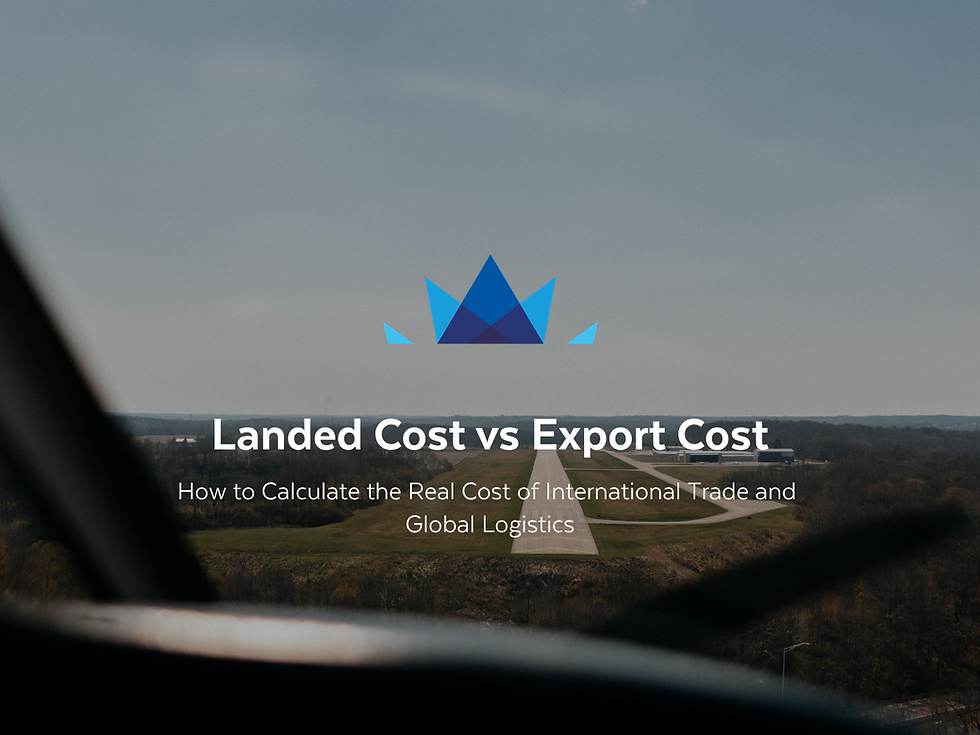 Landed Cost vs Export Cost: How to Calculate the Real Cost of Global Trade