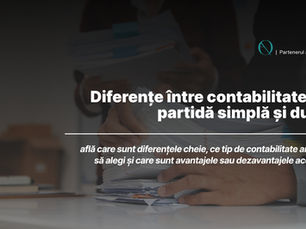 Diferențele între contabilitatea în partidă simplă și dublă