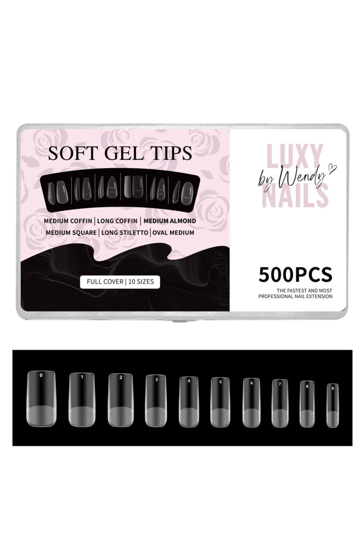 Gel X Nail Tips | Medium Square