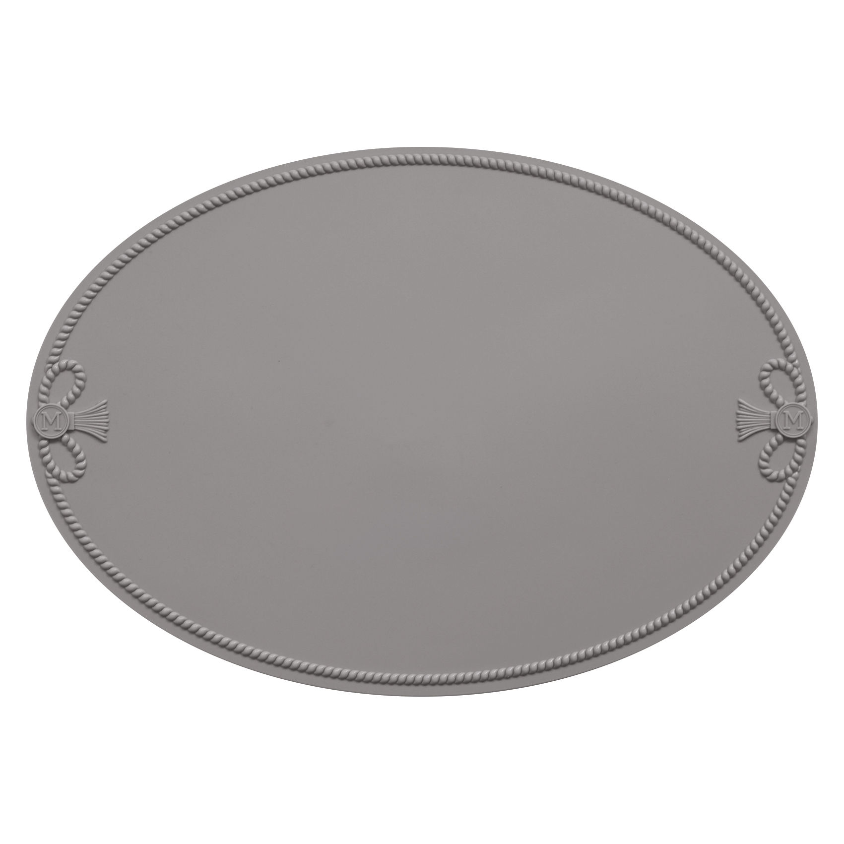 O'homage Oval Placemat VIVIENNE - Warm gray