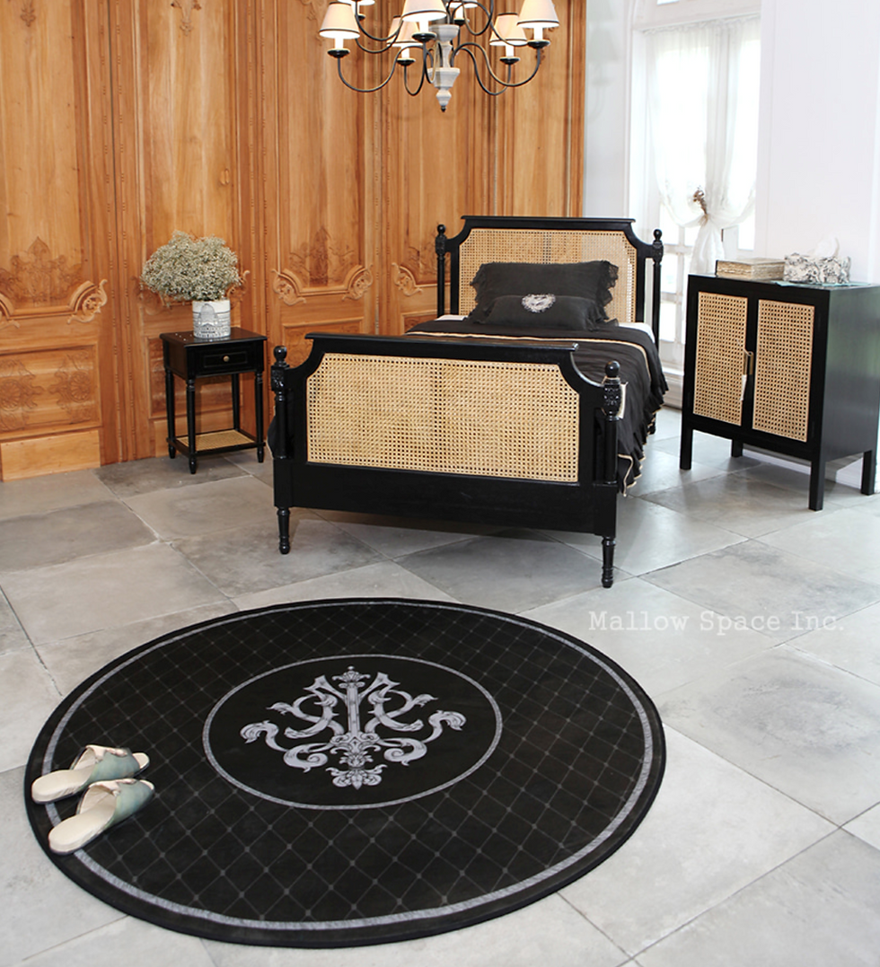 Thumbnail: Heri.Morrison Round Rug - Noble Black