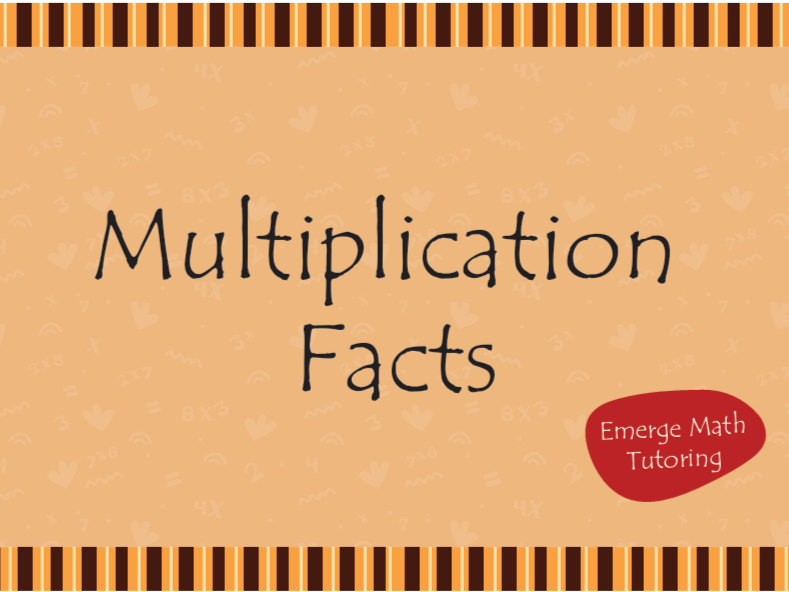 Emerge Multiplication Fact Cards (Digital Download)