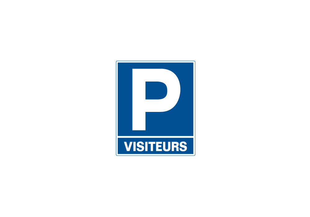 Panneau PARKING VISITEURS Aluminium
