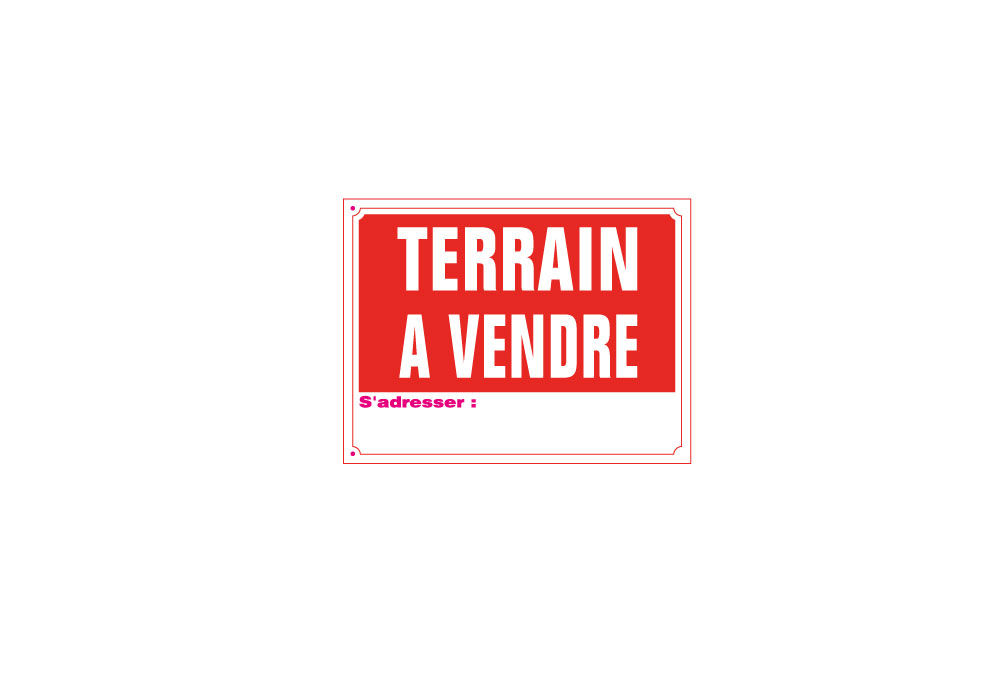 Panneau TERRAIN À VENDRE Aluminium