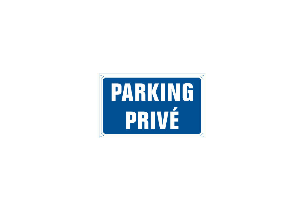 Panneau Parking privé Aluminium