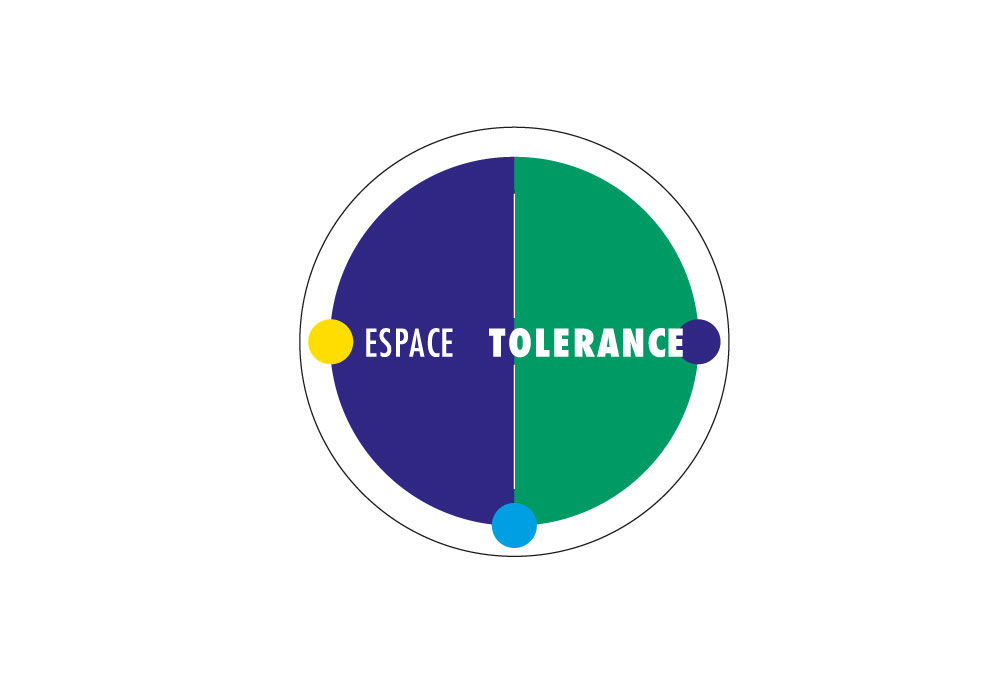 Panneau ESPACE TOLÉRANCE Aluminium