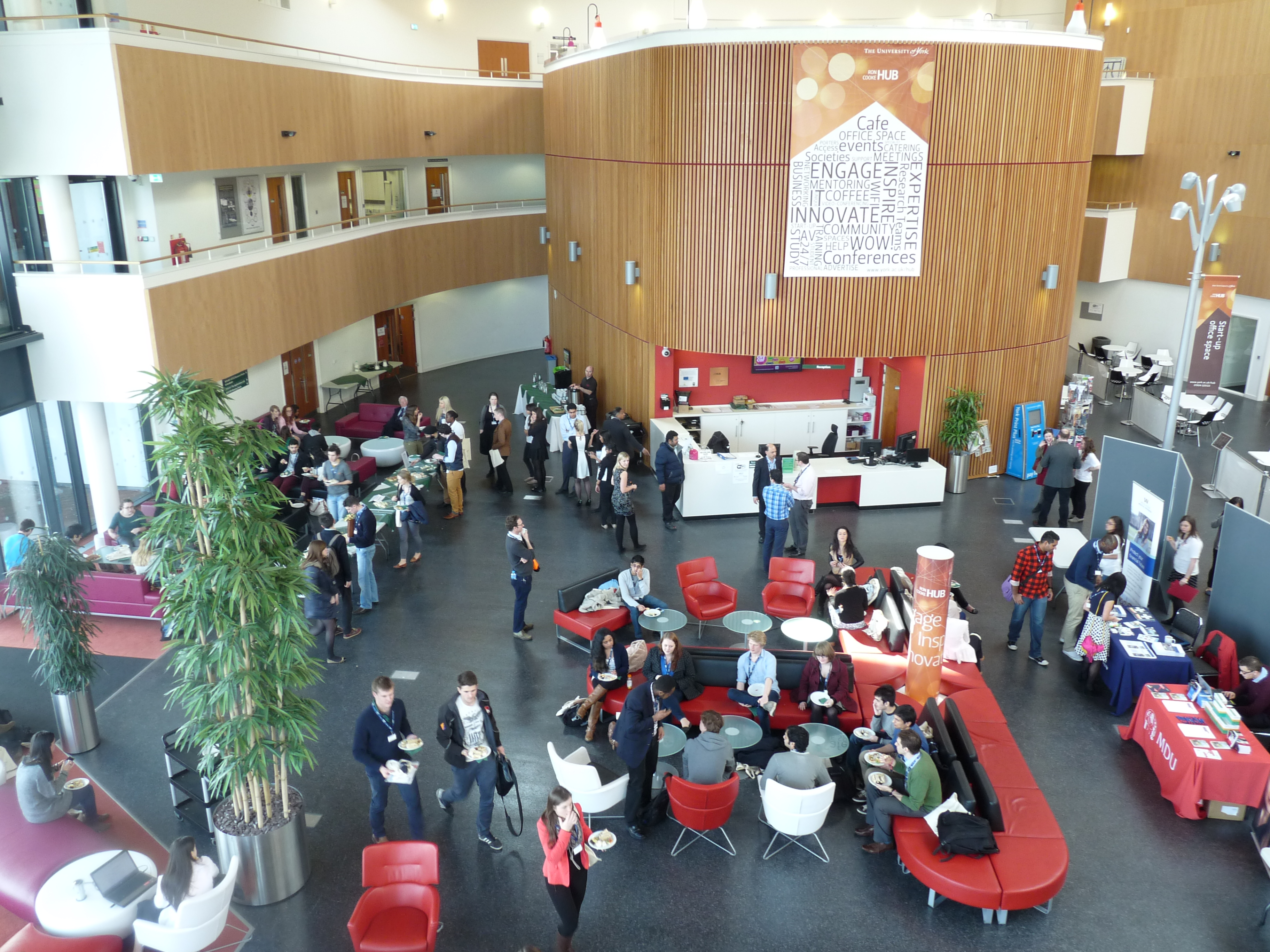 Lunch in the main atrium