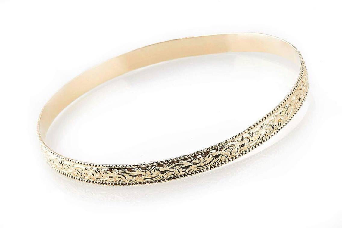 14k צמיד זהב מרוקאי מלא