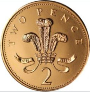 Reino Unido GB0011992 Moeda 2 pence 1992