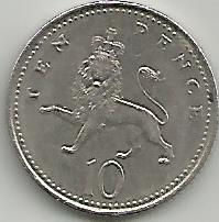 Reino Unido GB001996 Moeda 10 pence 1996