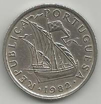 Portugal PT05001982  República Portuguesa 5 escudos 1982