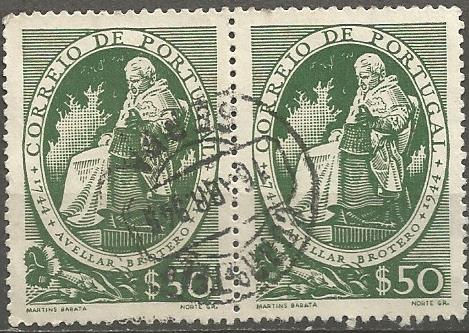 Portugal PTS0020741944B 2 selos 50C verde 1944