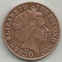 Reino Unido Jersey UKG10202006 Moeda 2 Pence 2006