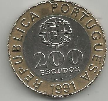 Portugal PT2001991C República Portuguesa 200 escudos 1991