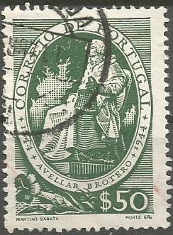 Portugal PTS0020741944 selo 50C verde 1944